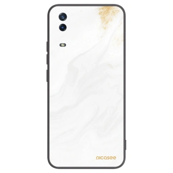 Picasee crna silikonska maskica za Vivo Y11s - White
