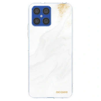 Picasee silikonska prozirna maskica za Honor X8 4G - White