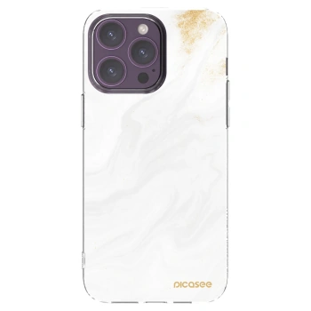 Picasee silikonska prozirna maskica za Apple iPhone 14 Pro Max - White