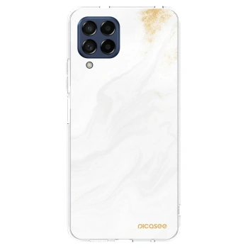 Picasee silikonska prozirna maskica za Samsung Galaxy M53 5G - White