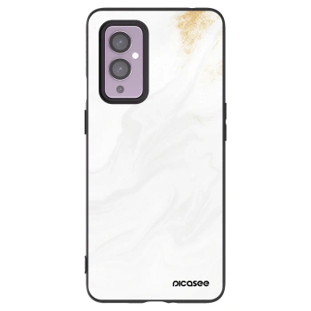 Picasee crna silikonska maskica za OnePlus 9 - White