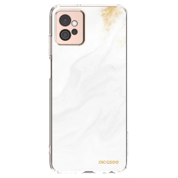 Picasee silikonska prozirna maskica za Motorola Moto G32 - White