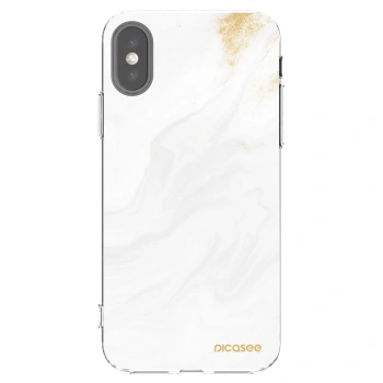 Picasee silikonska prozirna maskica za Apple iPhone X/XS - White