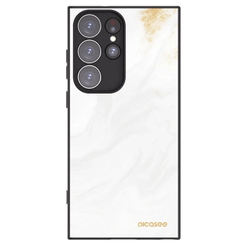 Picasee crna silikonska maskica za Samsung Galaxy S23 Ultra 5G - White
