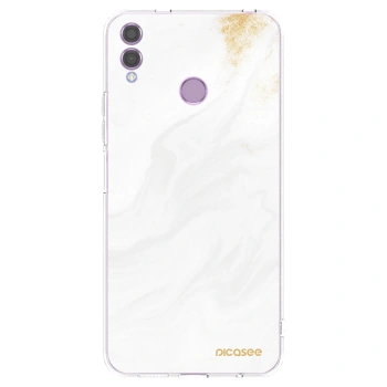 Picasee silikonska prozirna maskica za Honor 8X - White