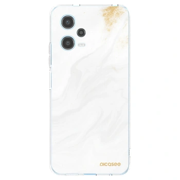 Picasee silikonska prozirna maskica za Xiaomi Redmi Note 12 5G - White