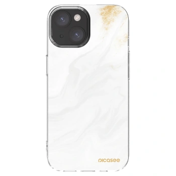 Picasee silikonska prozirna maskica za Apple iPhone 15 - White
