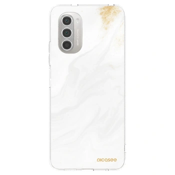 Picasee silikonska prozirna maskica za Motorola Moto G51 - White