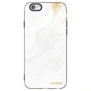 Picasee crna silikonska maskica za Apple iPhone 6/6S - White