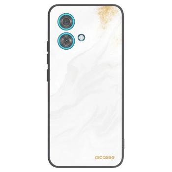 Picasee crna silikonska maskica za Motorola Edge 40 Neo - White