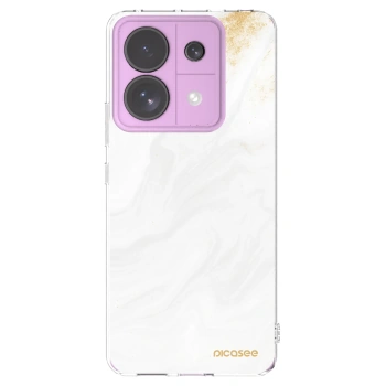 Picasee silikonska prozirna maskica za Xiaomi Redmi Note 13 Pro 5G - White