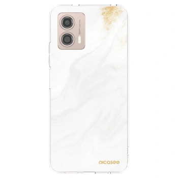 Picasee silikonska prozirna maskica za Motorola Moto G53 5G - White