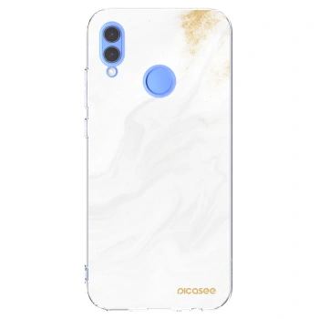 Picasee silikonska prozirna maskica za Honor 10 Lite - White