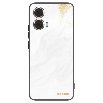 Picasee crna silikonska maskica za Motorola Moto G85 - White