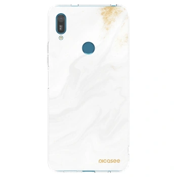 Picasee silikonska prozirna maskica za Huawei Y7 2019 - White