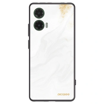 Picasee crna silikonska maskica za Motorola Moto G35 5G - White