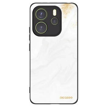 Picasee crna silikonska maskica za Xiaomi Redmi Note 14 4G - White
