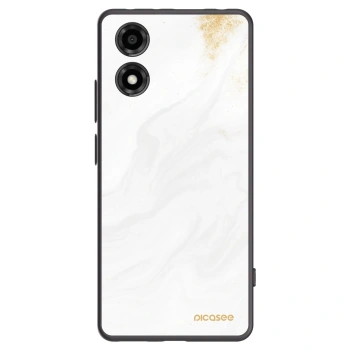 Picasee crna silikonska maskica za Motorola Moto E14 - White