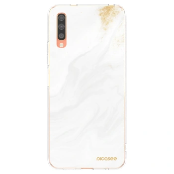 Picasee silikonska prozirna maskica za Samsung Galaxy A70 A705F - White