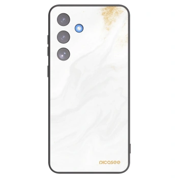 Picasee crna silikonska maskica za Samsung Galaxy S25 FE 5G - White