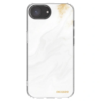 Picasee silikonska prozirna maskica za Apple iPhone 17e - White