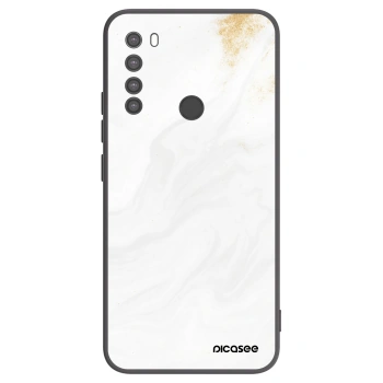 Picasee crna silikonska maskica za Xiaomi Redmi Note 8 - White