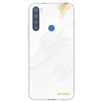 Picasee silikonska prozirna maskica za Xiaomi Redmi Note 8T - White