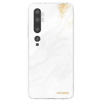 Picasee silikonska prozirna maskica za Xiaomi Mi Note 10 (Pro) - White