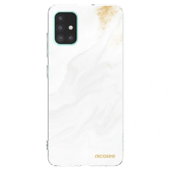 Picasee silikonska prozirna maskica za Samsung Galaxy A51 A515F - White