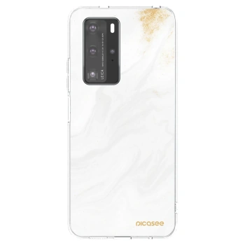 Picasee silikonska prozirna maskica za Huawei P40 Pro - White