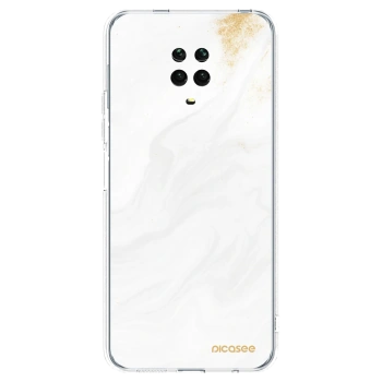Picasee silikonska prozirna maskica za Xiaomi Redmi Note 9 Pro - White