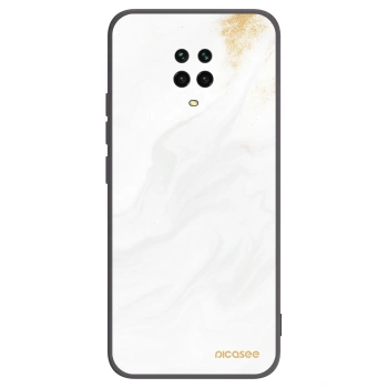 Picasee crna silikonska maskica za Xiaomi Redmi Note 9 Pro - White