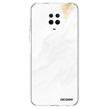 Picasee silikonska prozirna maskica za Xiaomi Redmi Note 9S - White