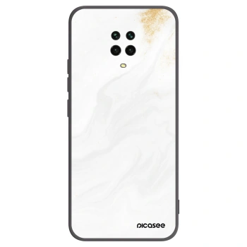 Picasee crna silikonska maskica za Xiaomi Redmi Note 9S - White