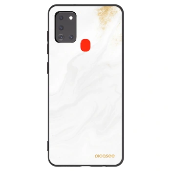 Picasee crna silikonska maskica za Samsung Galaxy A21s - White