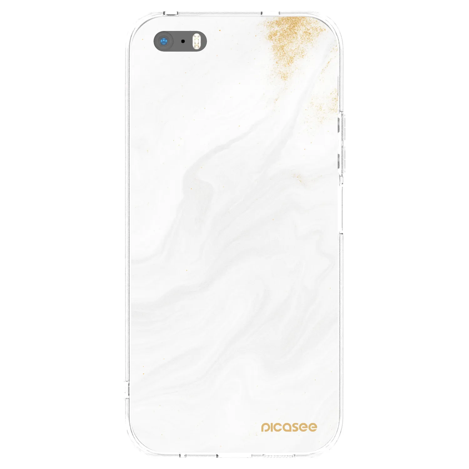Picasee silikonska prozirna maskica za Apple iPhone 5/5S/SE - White