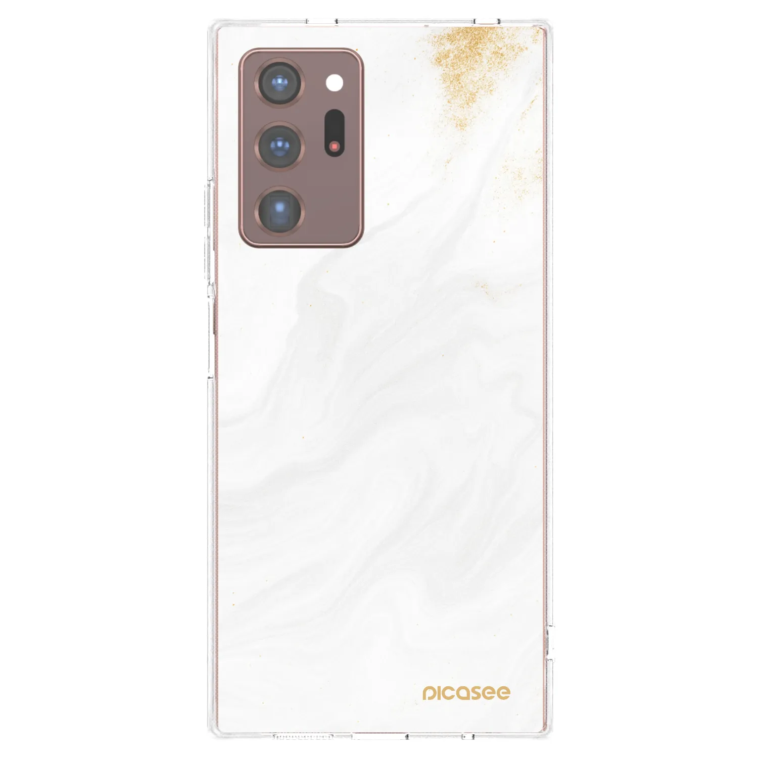 Picasee silikonska prozirna maskica za Samsung Galaxy Note 20 Ultra - White