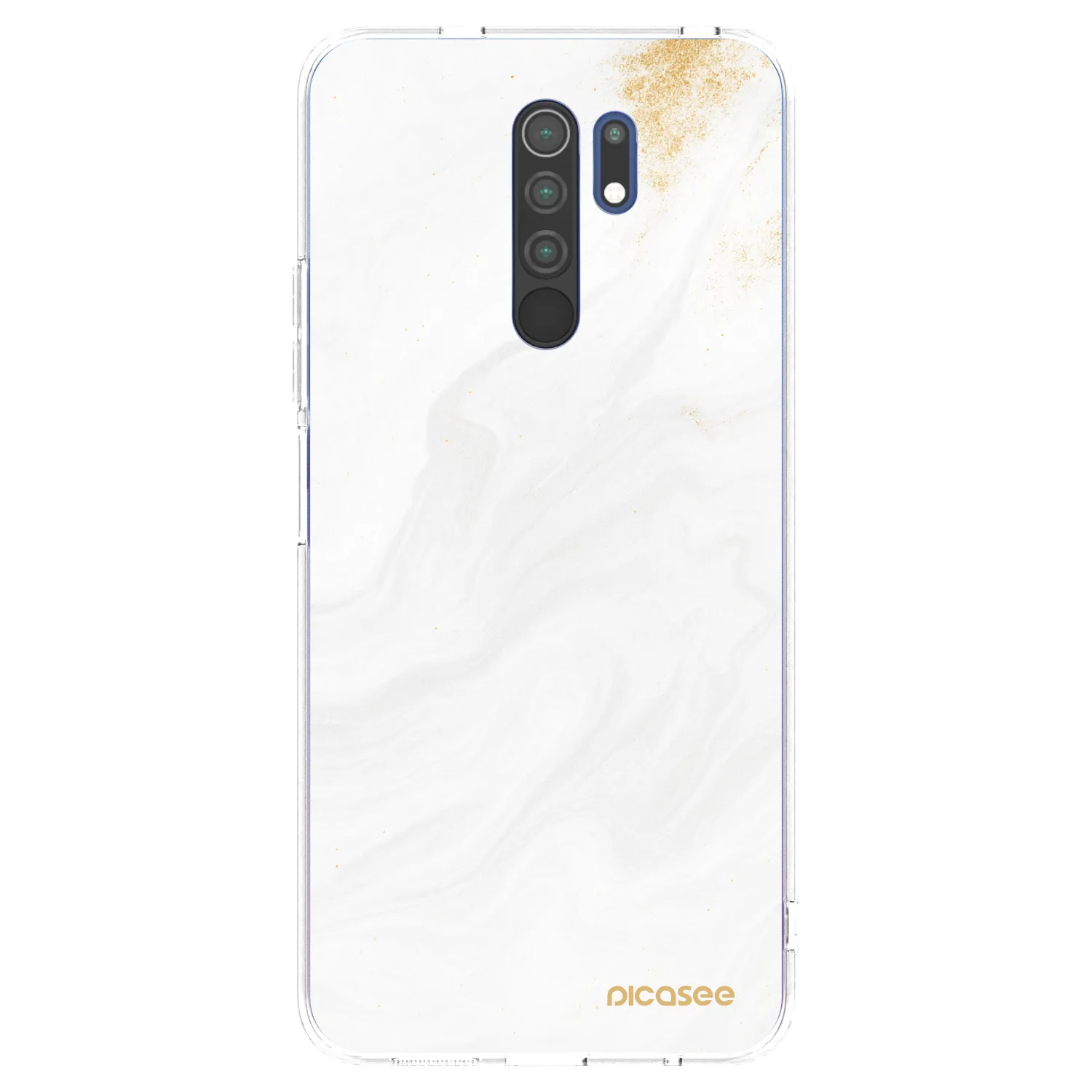 Picasee silikonska prozirna maskica za Xiaomi Redmi 9 - White