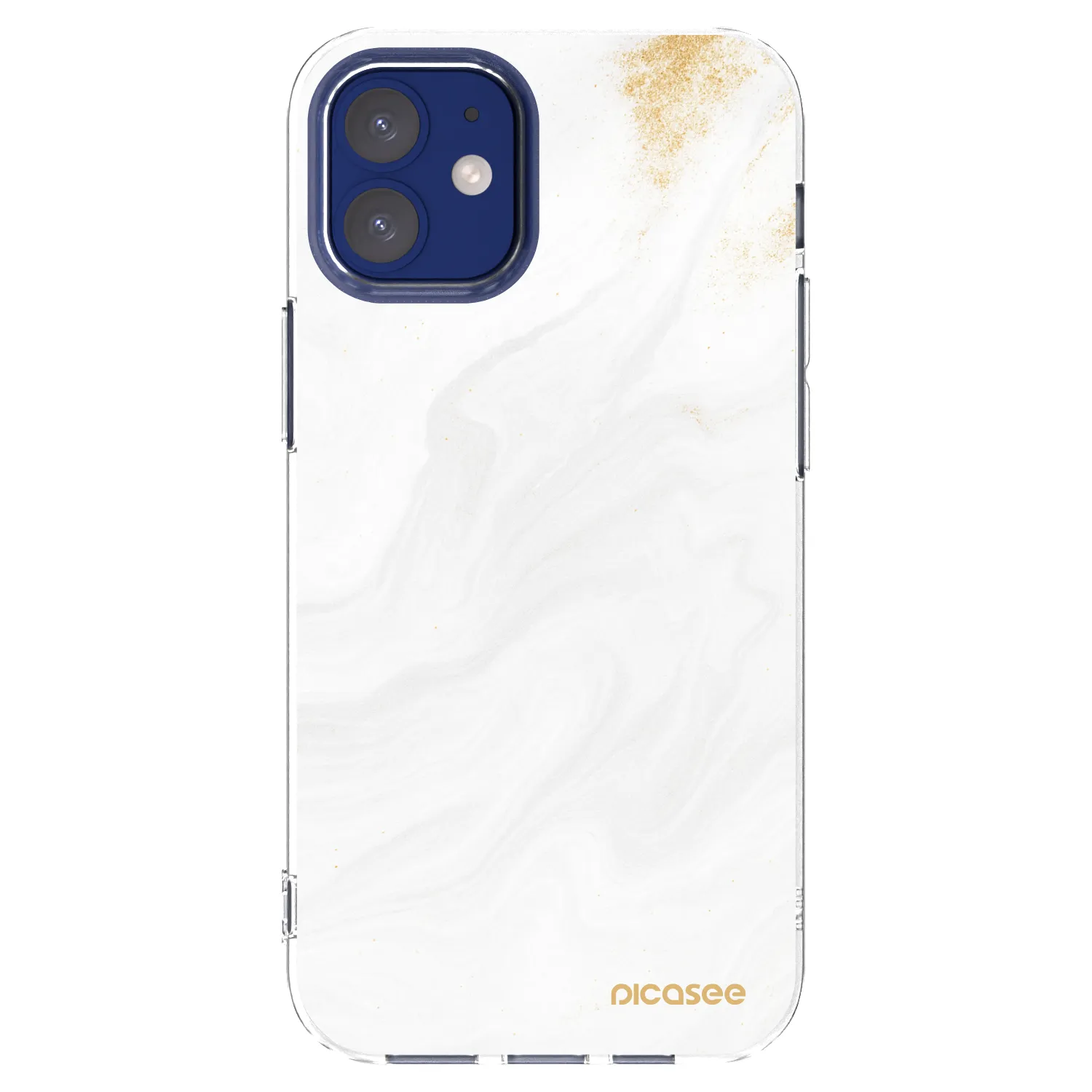 Picasee silikonska prozirna maskica za Apple iPhone 12 mini - White