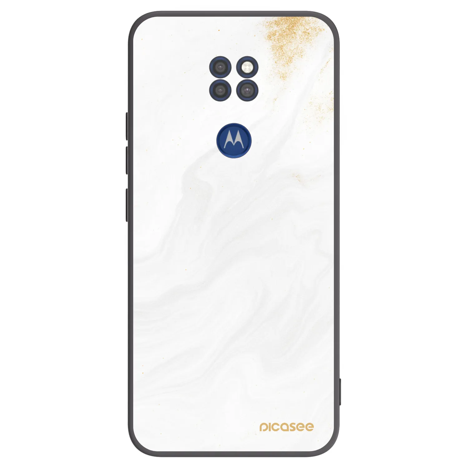 Picasee crna silikonska maskica za Motorola Moto G9 Play - White