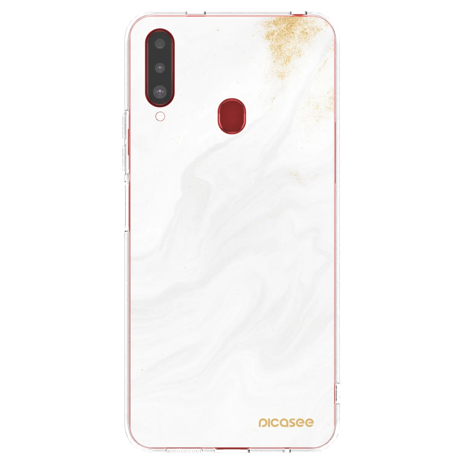 Picasee silikonska prozirna maskica za Samsung Galaxy A20s - White