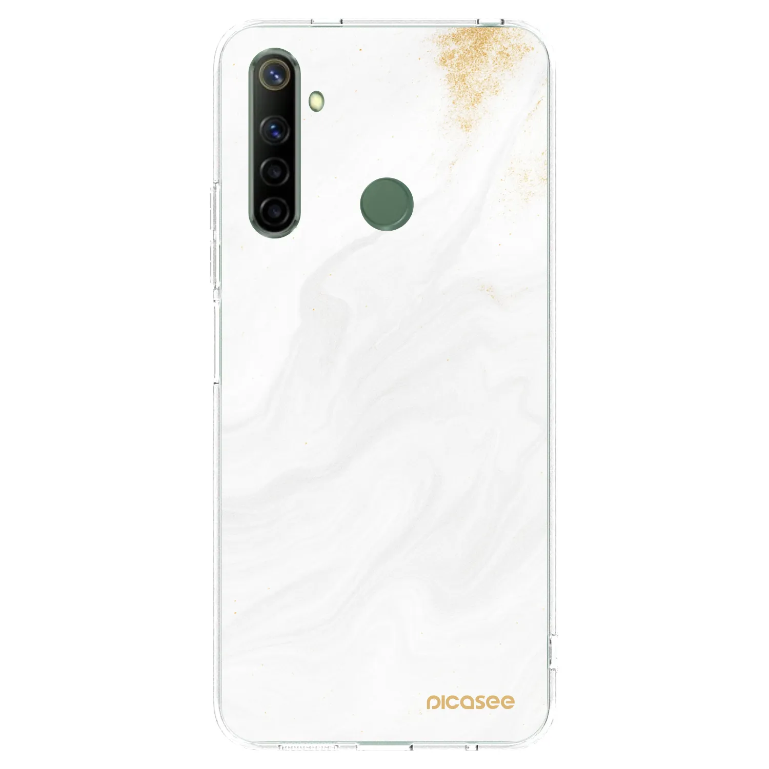 Picasee silikonska prozirna maskica za Realme 6i - White