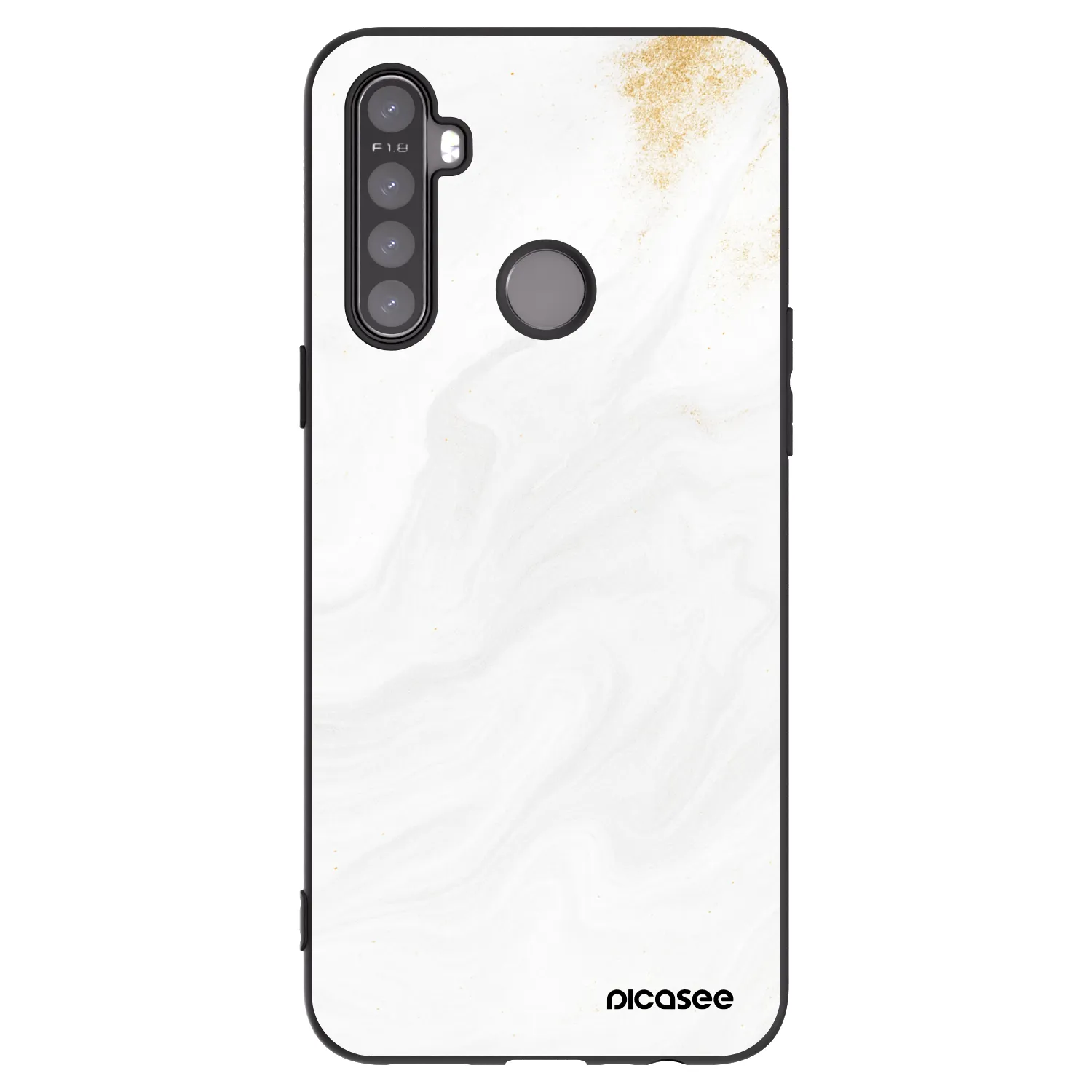Picasee crna silikonska maskica za Realme 6i - White