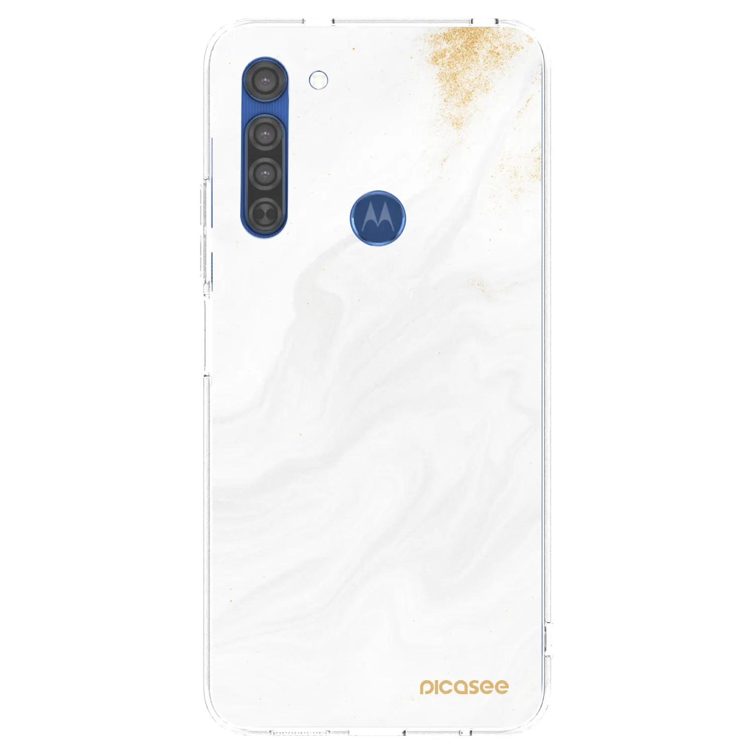 Picasee silikonska prozirna maskica za Motorola Moto G8 - White