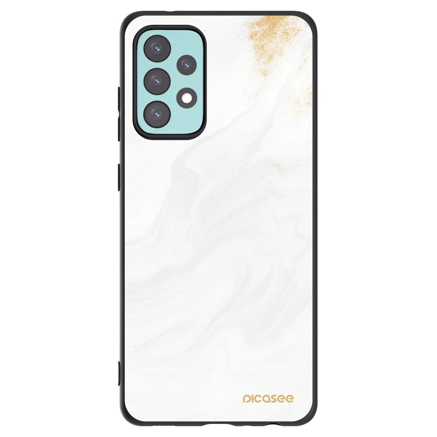Picasee crna silikonska maskica za Samsung Galaxy A72 A725F - White