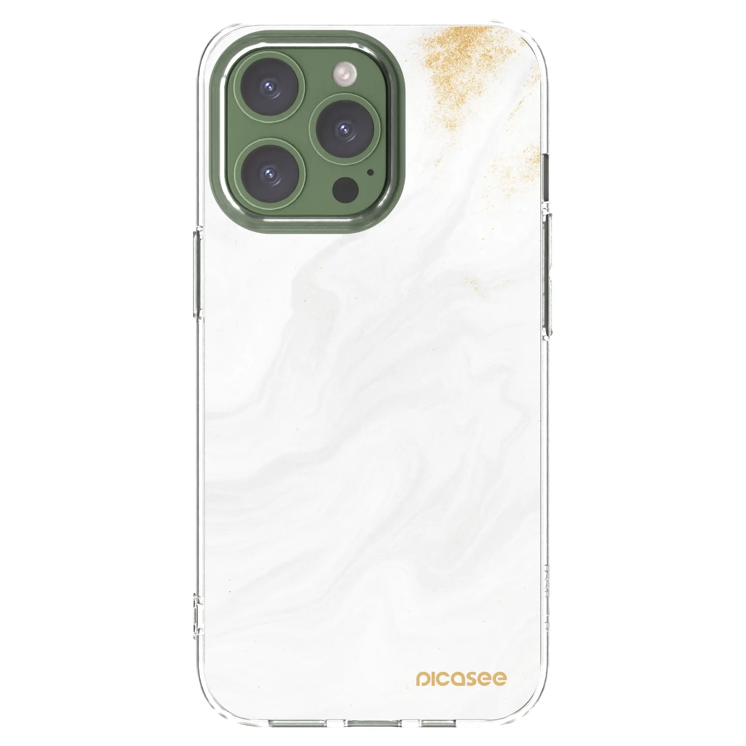 Picasee silikonska prozirna maskica za Apple iPhone 13 Pro - White