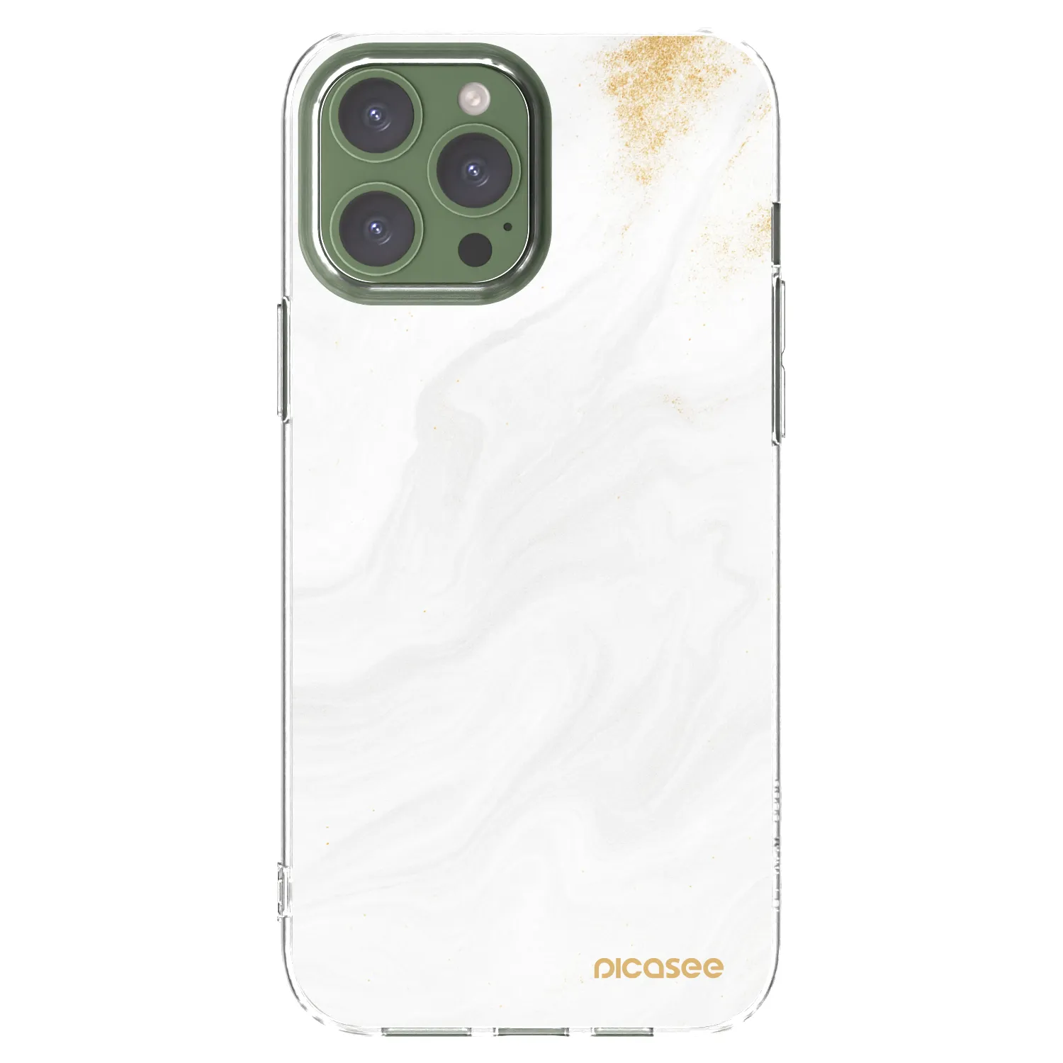 Picasee silikonska prozirna maskica za Apple iPhone 13 Pro Max - White