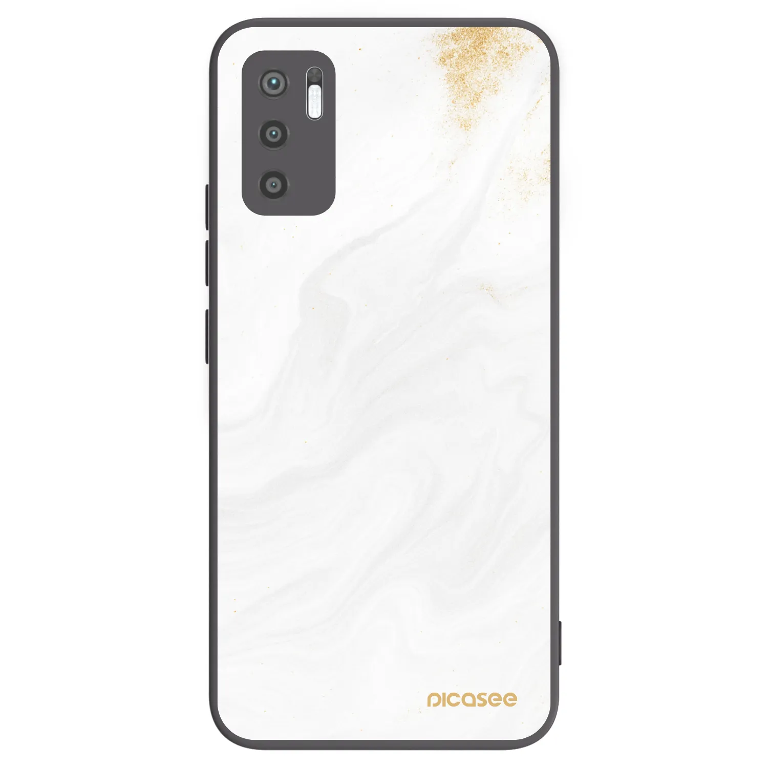 Picasee crna silikonska maskica za Xiaomi Redmi Note 10 5G - White
