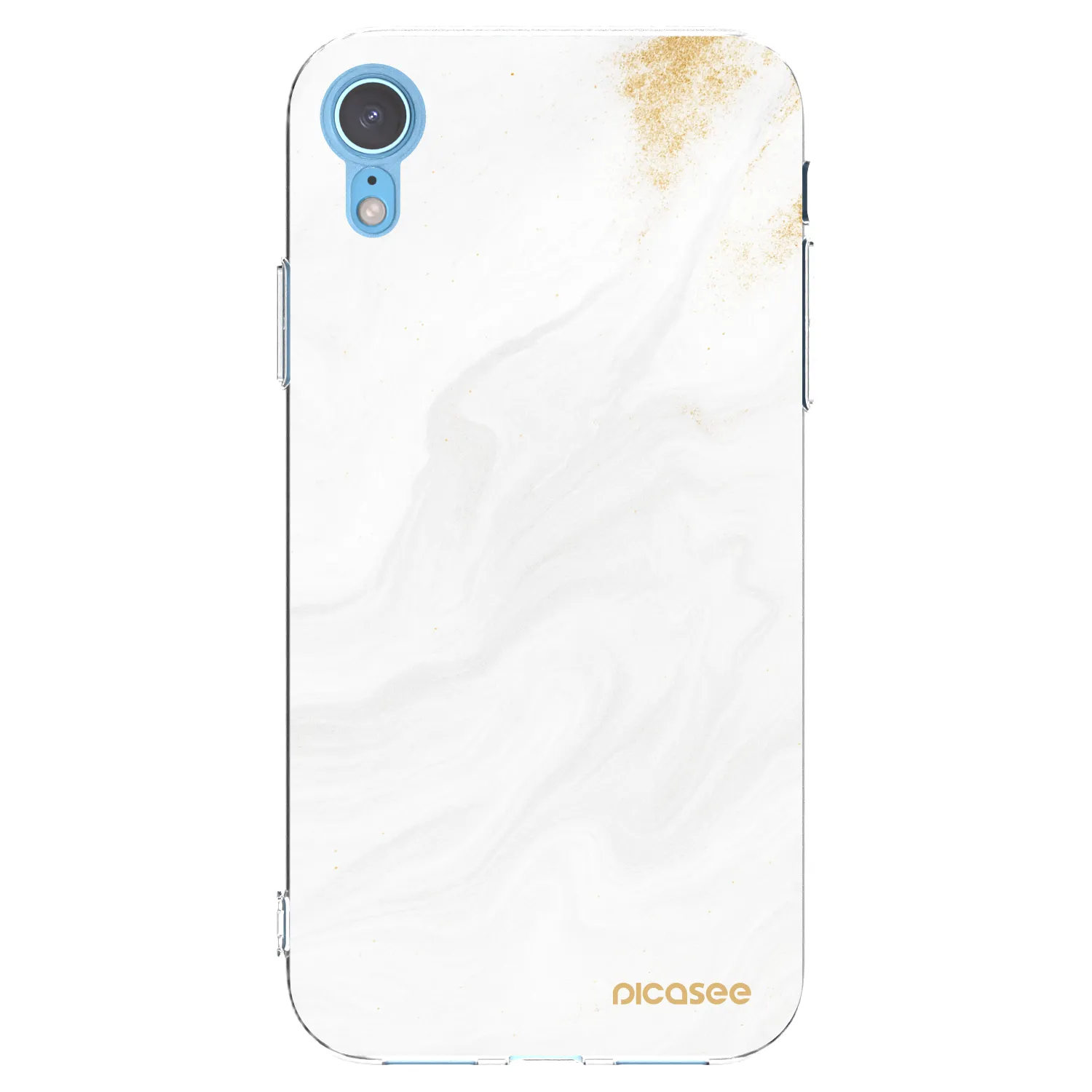 Picasee silikonska prozirna maskica za Apple iPhone XR - White