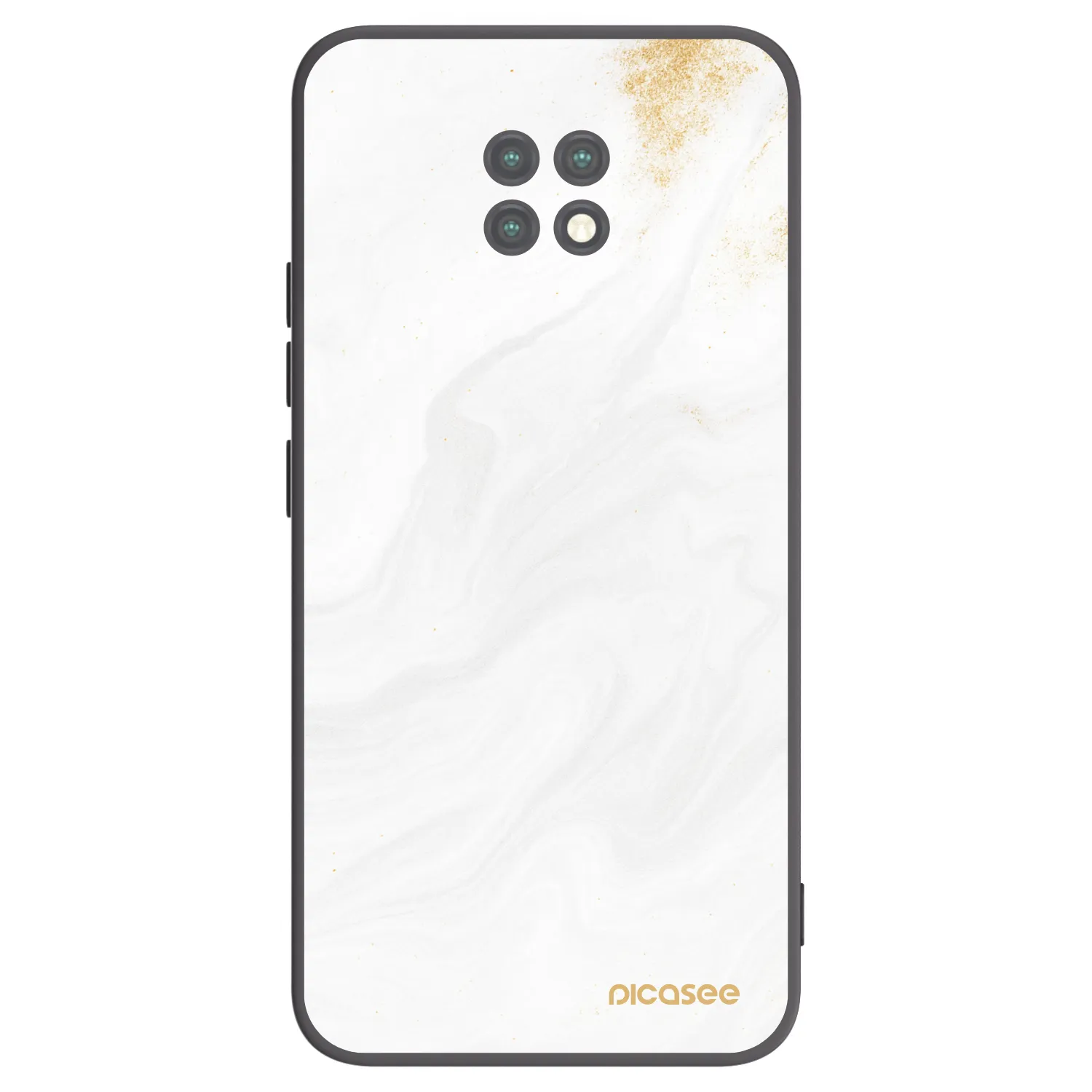 Picasee crna silikonska maskica za Xiaomi Redmi Note 9T - White